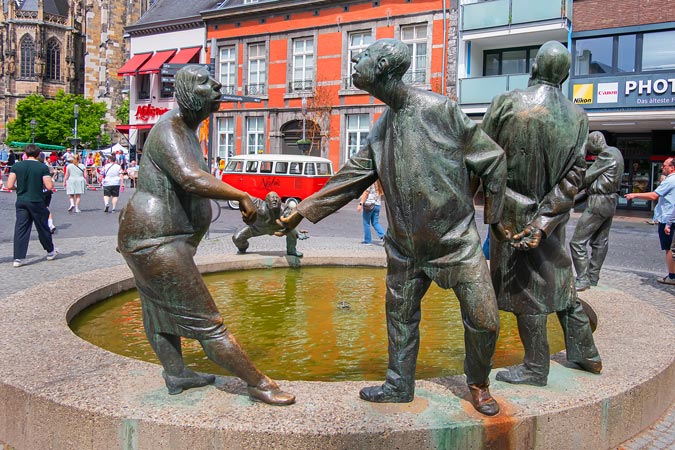 Aachen, Germany. Circulation of Money.