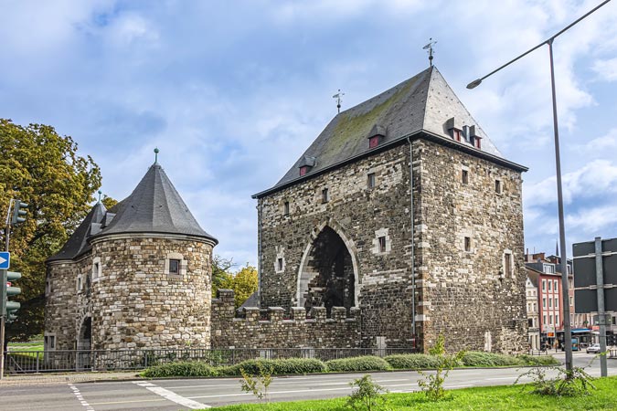 Aachen, Germany. Historic Ponttor.