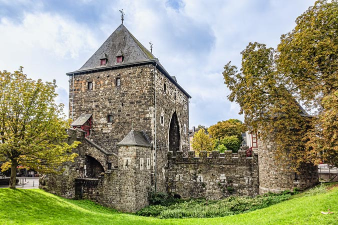 Aachen, Germany. Historic Ponttor.