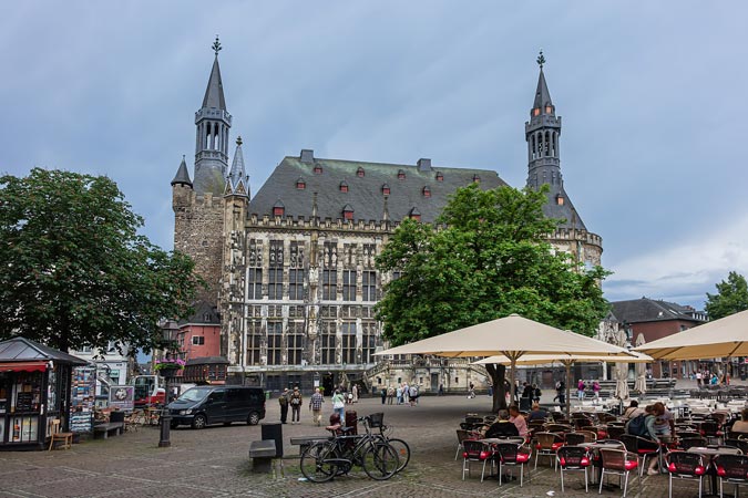 Aachen, Germany. Market square (Marktplatz).