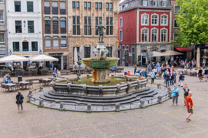 Aachen, Germany. Market square (Marktplatz).