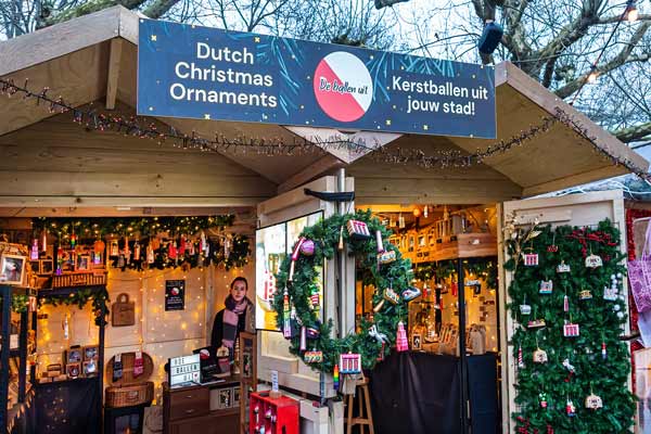 Amsterdam. Christmas Market on Museum Square.