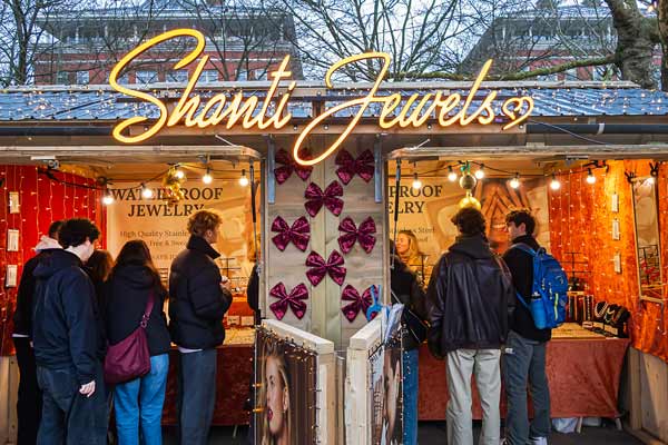 Amsterdam. Christmas Market on Museum Square.