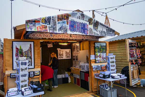 Amsterdam. Christmas Market on Museum Square.