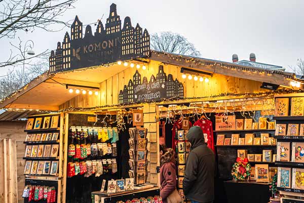 Amsterdam. Christmas Market on Museum Square.