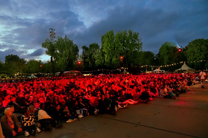 Amsterdam, Netherlands. Opening Night in Oosterpark.