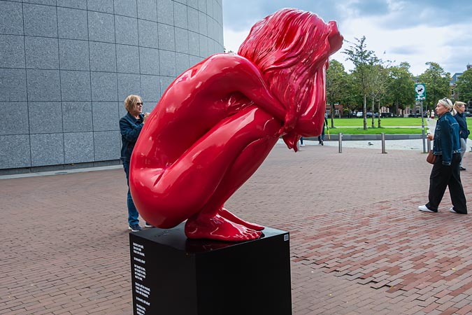 Amsterdam, Netherlands. Sculptures by Saskia Stolz.
