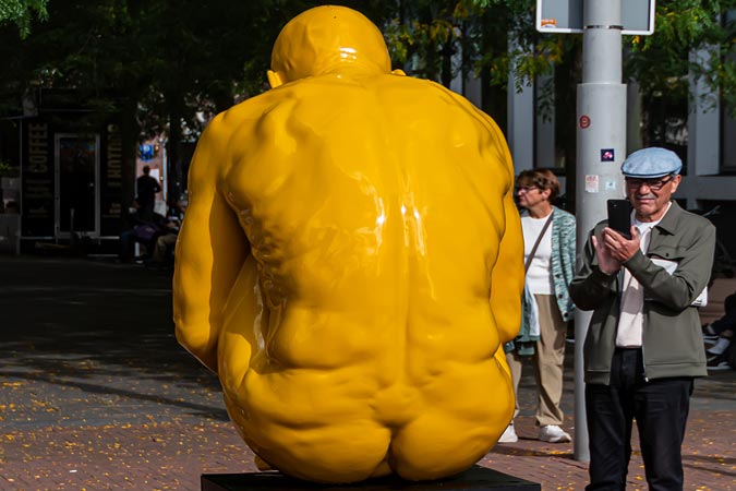 Amsterdam, Netherlands. Sculptures by Saskia Stolz.