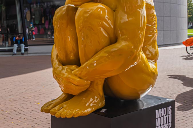 Amsterdam, Netherlands. Sculptures by Saskia Stolz.