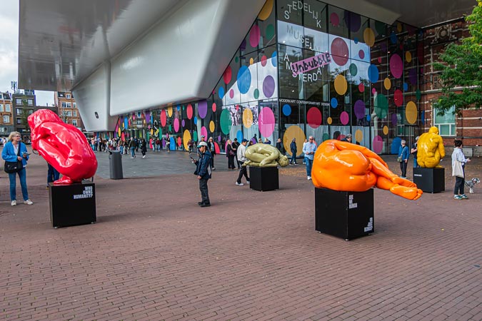 Amsterdam, Netherlands. Sculptures by Saskia Stolz.