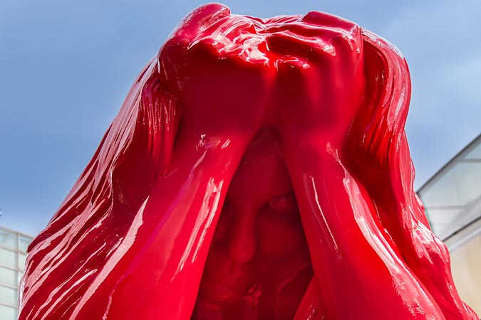 Amsterdam, Netherlands. Sculptures by Saskia Stolz.