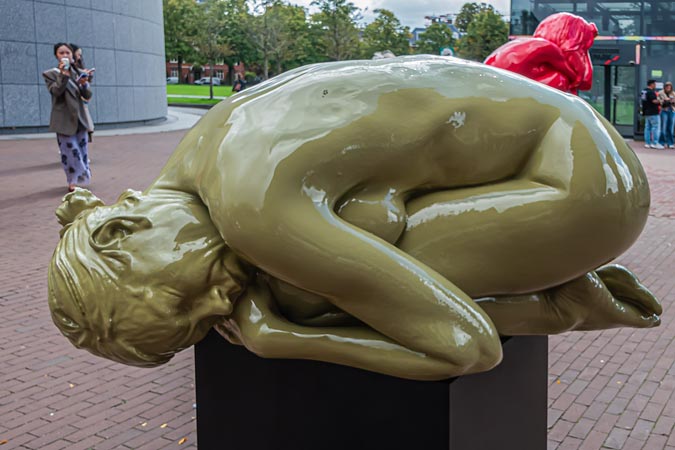 Amsterdam, Netherlands. Sculptures by Saskia Stolz.
