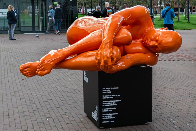 Amsterdam, Netherlands. Sculptures by Saskia Stolz.