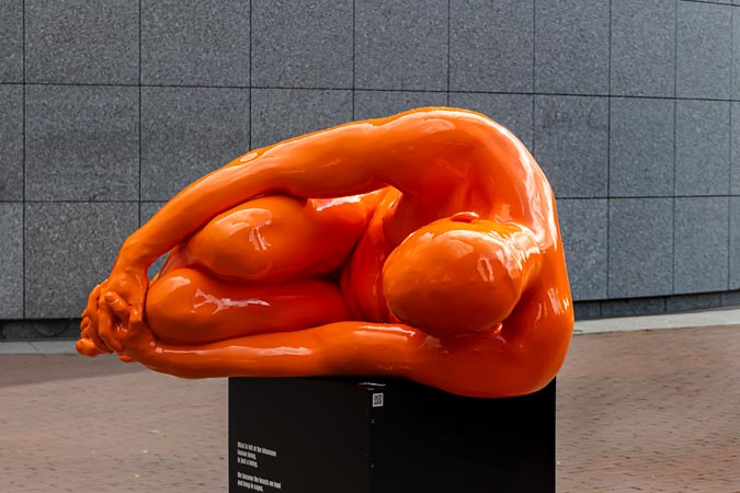 Amsterdam, Netherlands. Sculptures by Saskia Stolz.