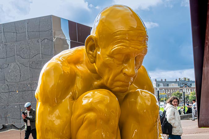 Amsterdam, Netherlands. Sculptures by Saskia Stolz.