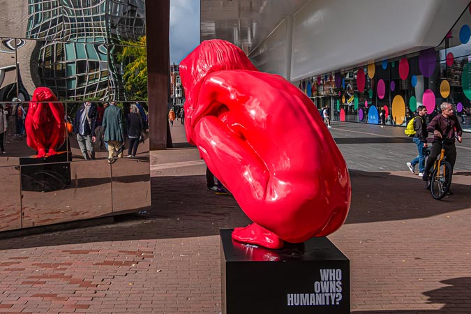 Amsterdam, Netherlands. Sculptures by Saskia Stolz.