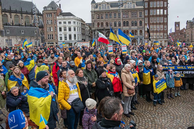 Amsterdam, Netherland. Commemorative manifestation.