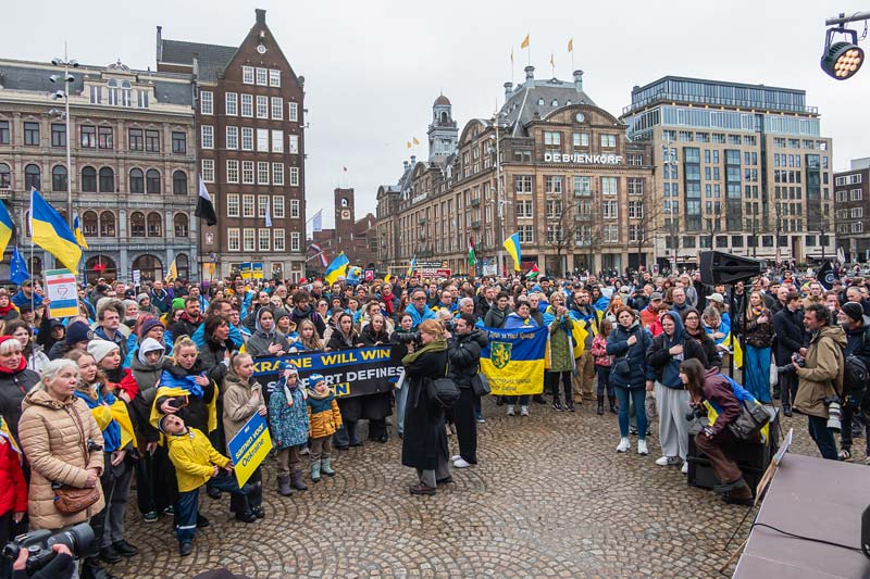 Amsterdam, Netherland. Commemorative manifestation.