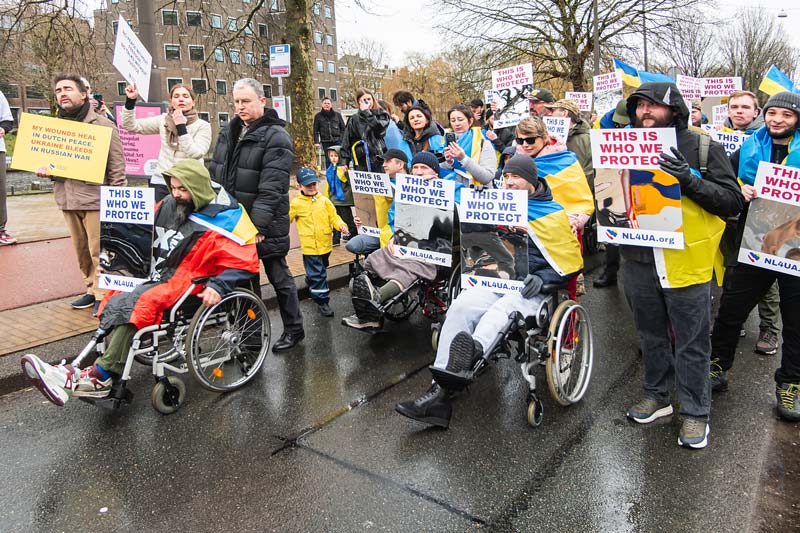 Amsterdam, Netherland. Commemorative manifestation..