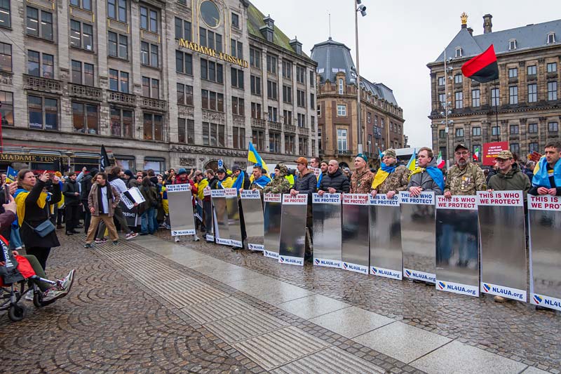 Amsterdam, Netherland. Commemorative manifestation.
