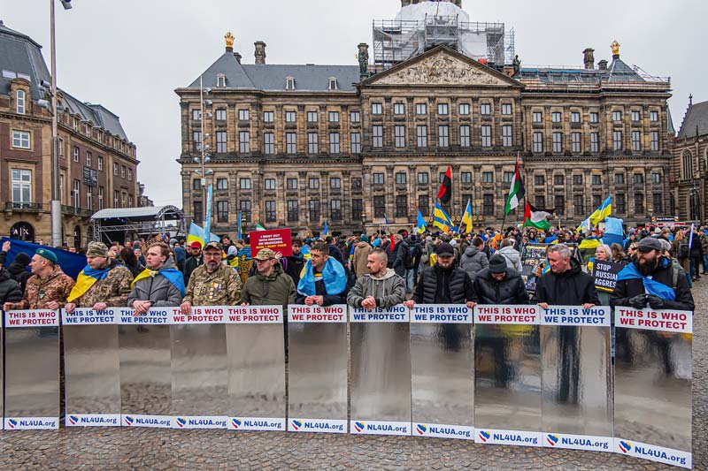 Amsterdam, Netherland. Commemorative manifestation.
