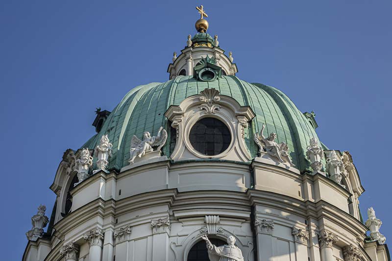 Austria, Vienna. Karlskirche.