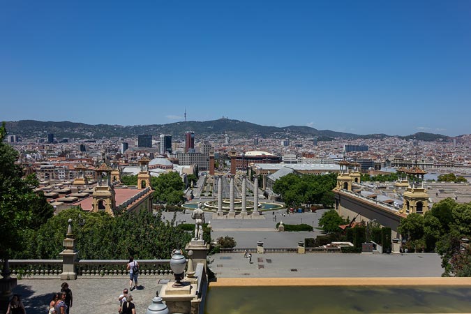 Barcelona, Spain. Four Columns.