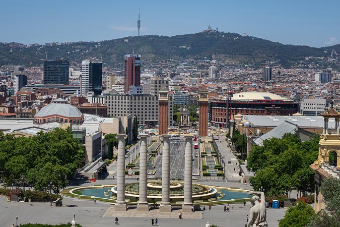 Barcelona, Spain. Four Columns.