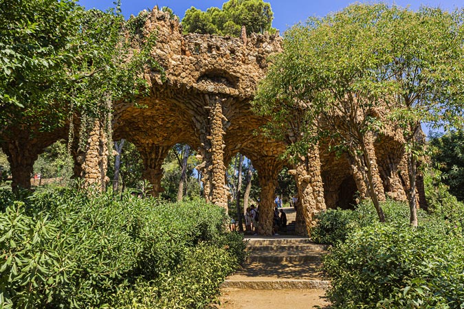 Barcelona, Spain. Parc Guell.