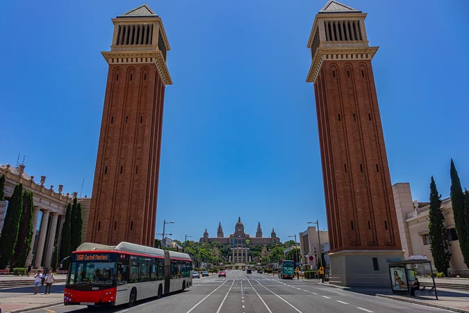 Barcelona, Spain. Venetian Towers.