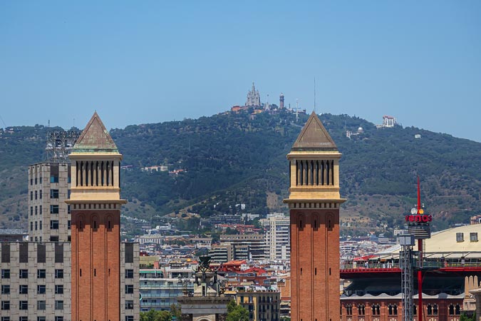 Barcelona, Spain. Venetian Towers.
