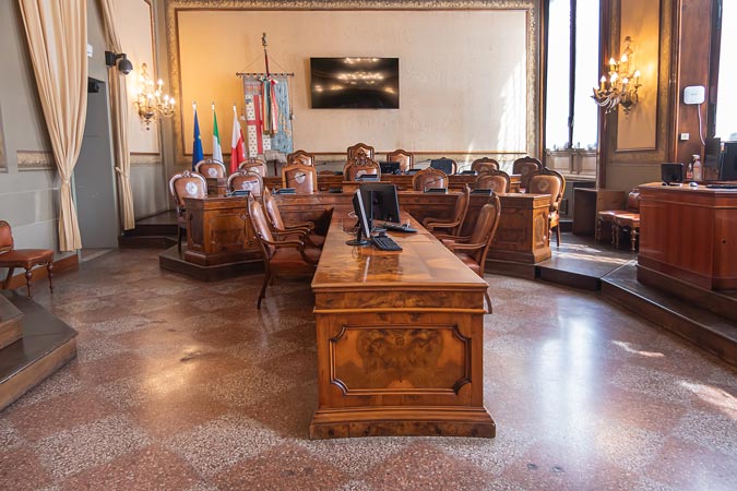Italy. Bologna. City Council Hall.