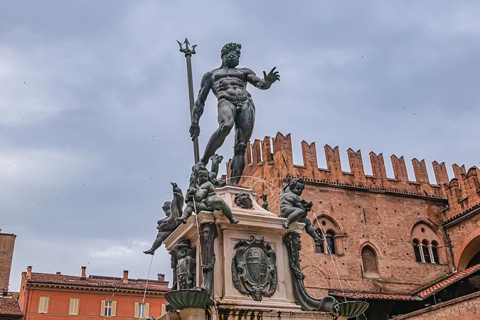 Bologna, Italy. Neptune Fountain.