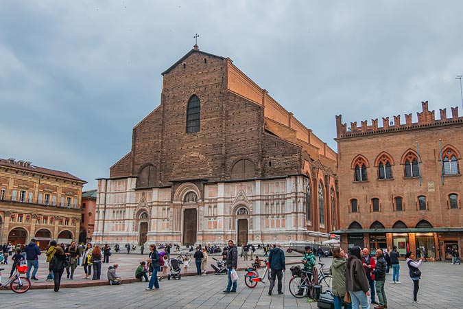 Bologna, Italy. Basilica of San Petronio. 