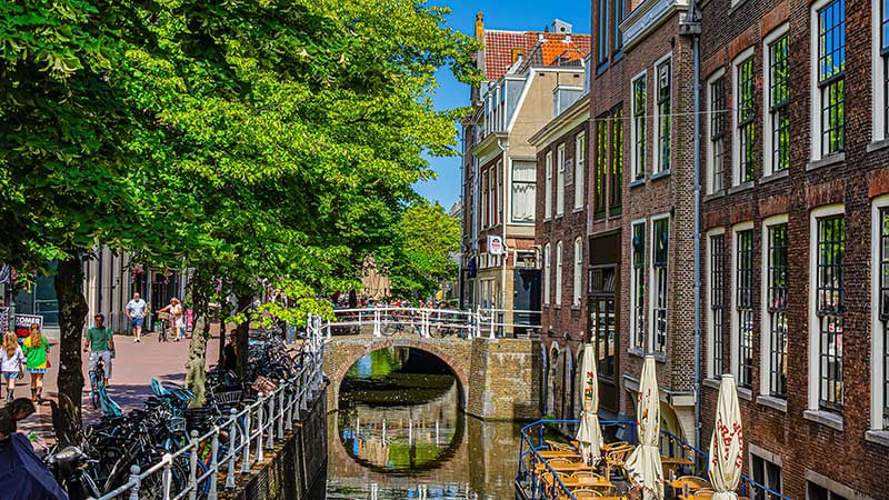 Netherlands Delft Сanal