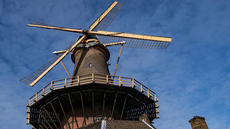 Netherlands Delft de Roos Windmill