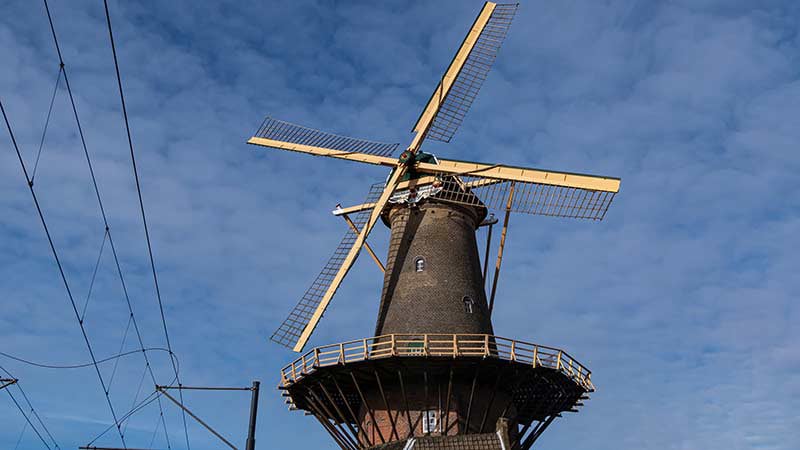 Netherlands Delft de Roos Windmill
