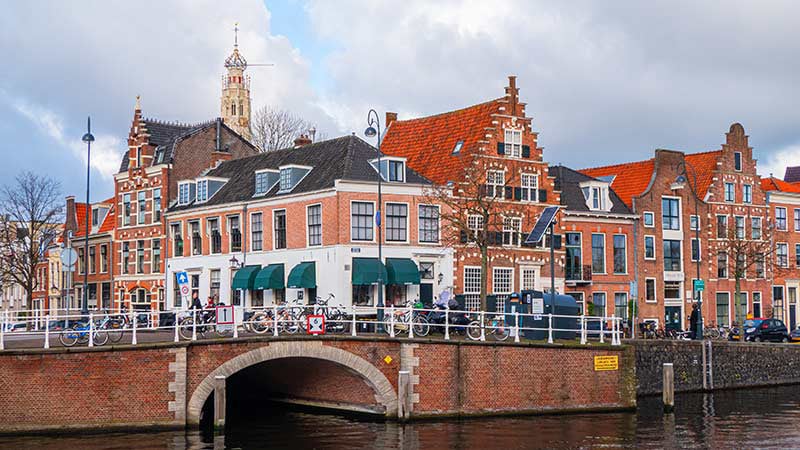 Netherland Haarlem Spaarne River 