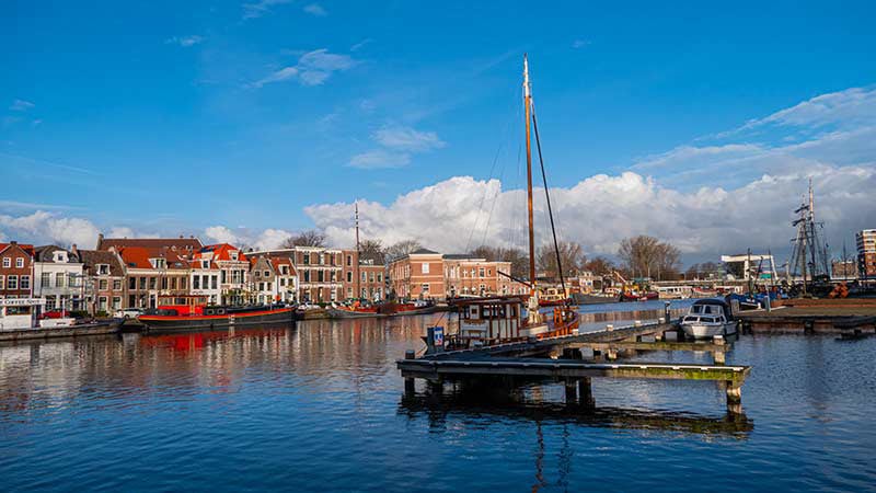 Netherland Haarlem Spaarne River 