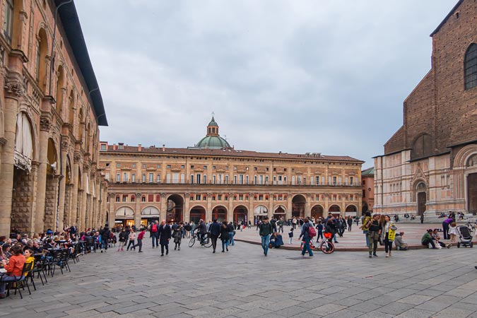 Italy. Bologna. Piazza Maggiore.