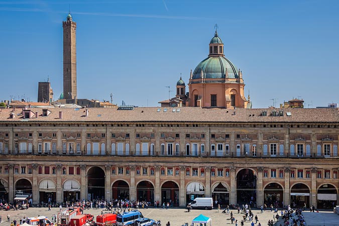 Italy. Bologna. Piazza Maggiore.