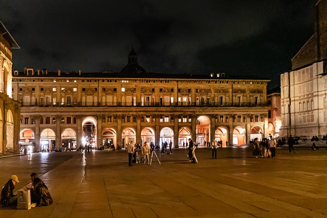 Italy. Bologna. Piazza Maggiore.