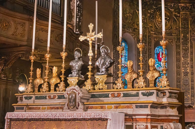 Italy, Ferrara. Cathedral. Interior.