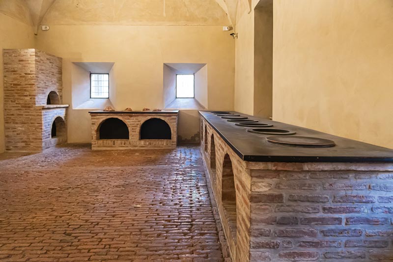 Italy, Ferrara. Estense Castle. Interior.