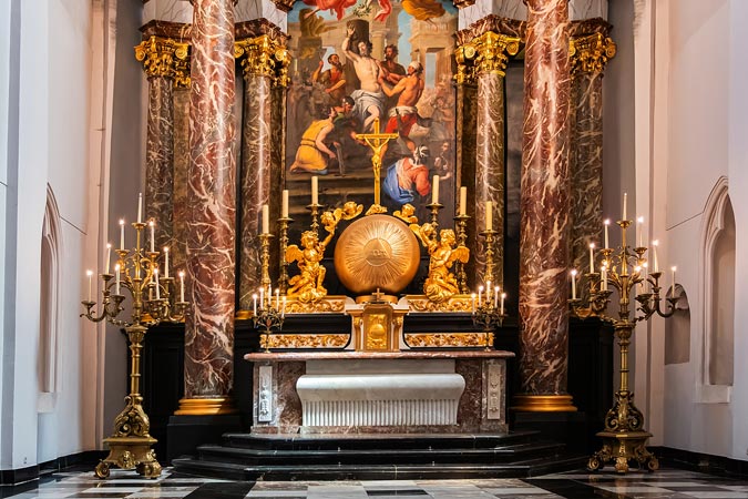 Liege, Belgium. Church of Bartholomew.