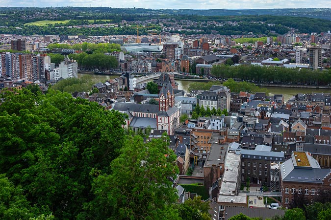 Liege, Belgium. City view from Citadel.