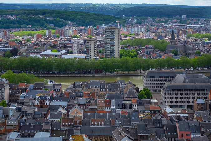 Liege, Belgium. City view from Citadel.