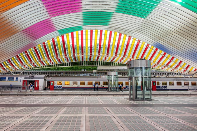Liege, Belgium. Railway station.