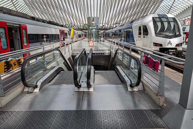 Liege, Belgium. Railway station.