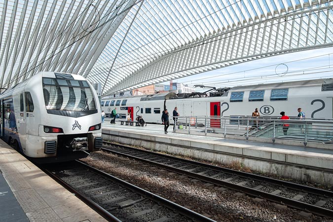 Liege, Belgium. Railway station.